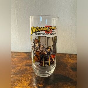 Vintage Indiana Jones and the Temple of Doom 7UP Collector Glass